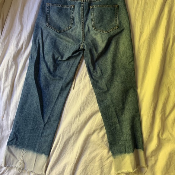 blue jeans with dipped white bottoms - Picture 5 of 6